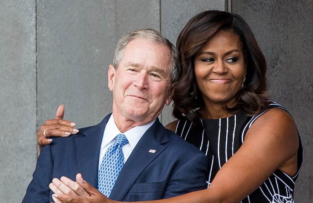 Click to enlarge george w bush michelle obama