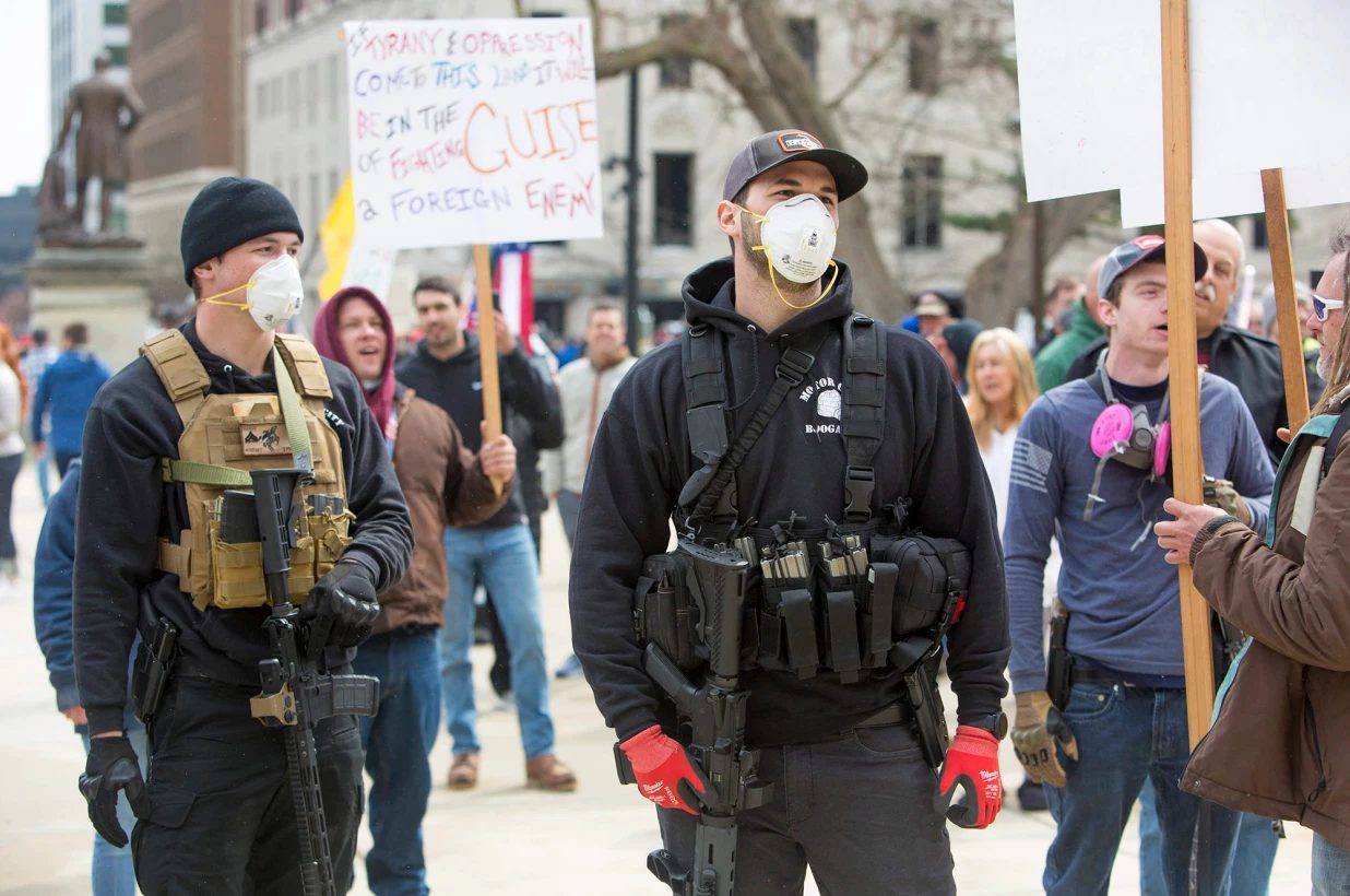 Click to enlarge michigan protesters