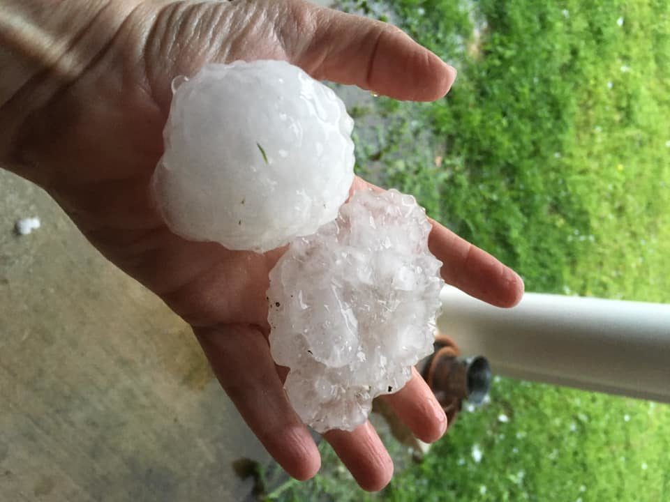 Tennis ball size hail hits areas of Northwest Arkansas
