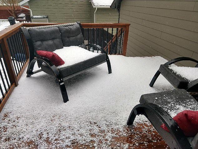 According to the National Weather Service (NWS), the storm system brought large hail to portions of the Black Hills, western South Dakota (pictured) plains and northeastern Wyoming on Sunday