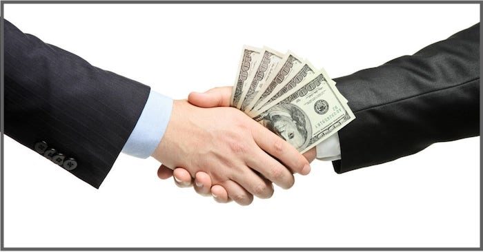 money handshake