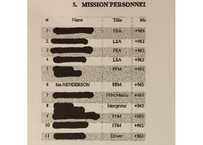Click to enlarge mission personnel