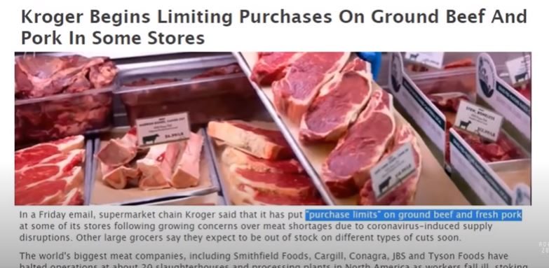 Beef shortages