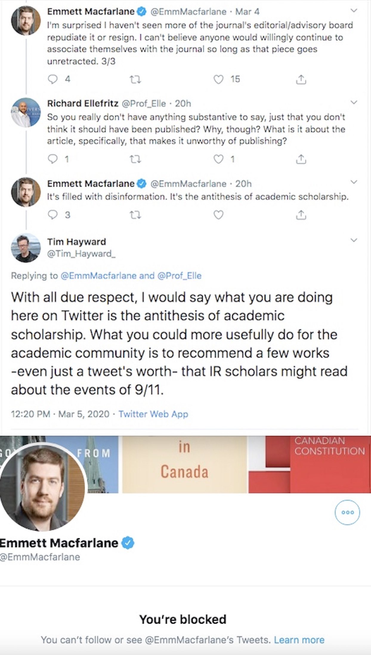 Click to enlarge Emmett Macfarlane Blocked Academic