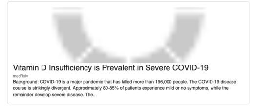 Vitamin D Covid New Orleans study