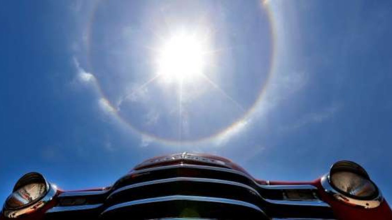 Double sun halo over Cuba