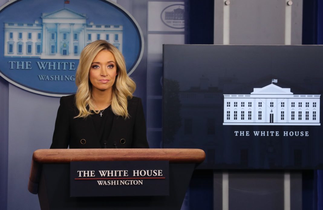 Click to enlarge White House Press Secretary Kayleigh McEnany