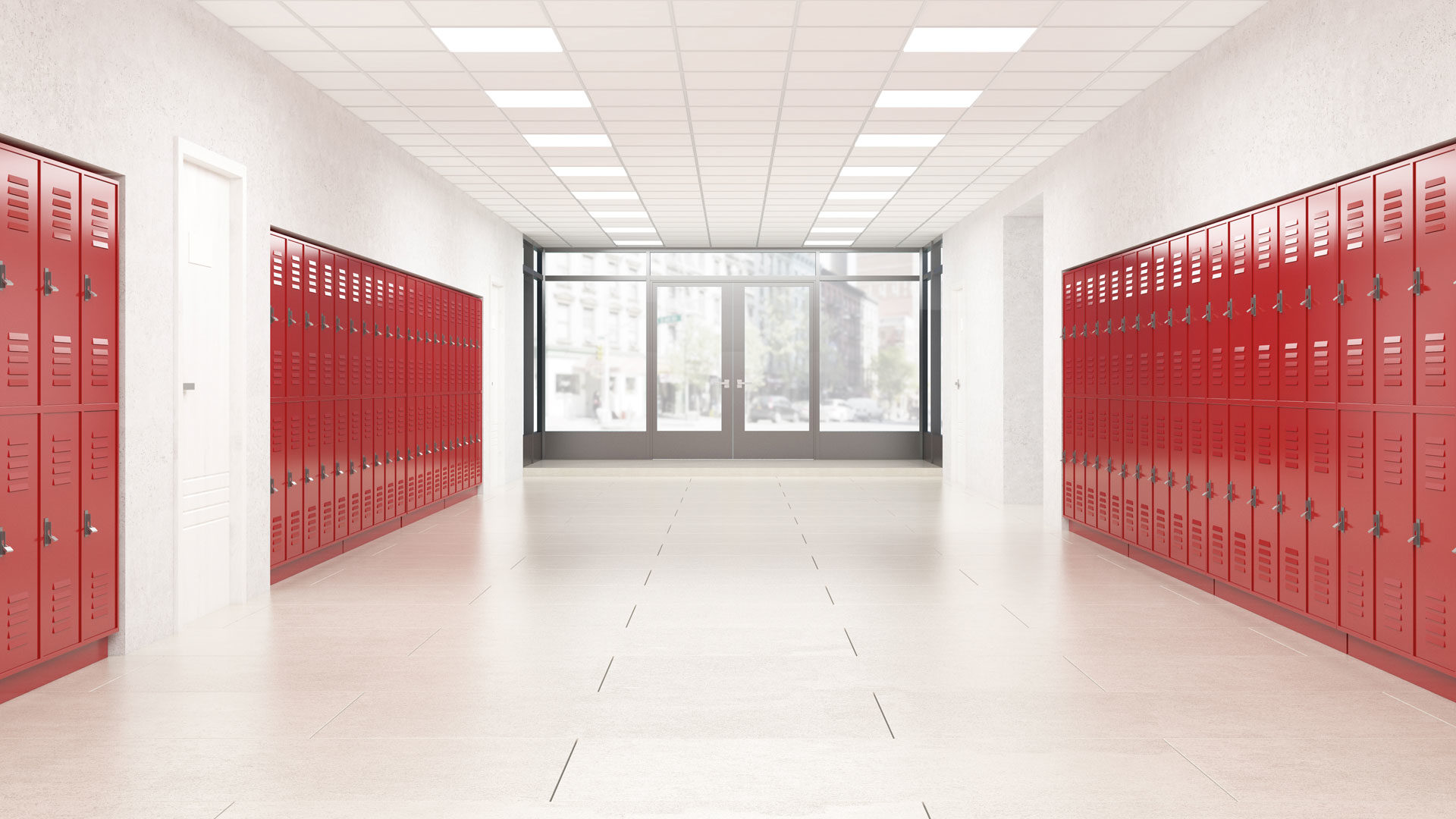 Click to enlarge empty school
