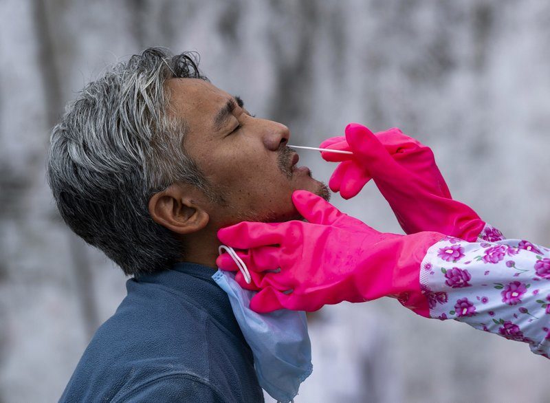 doctor nasal swab