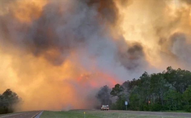 Click to enlarge wildfire florida
