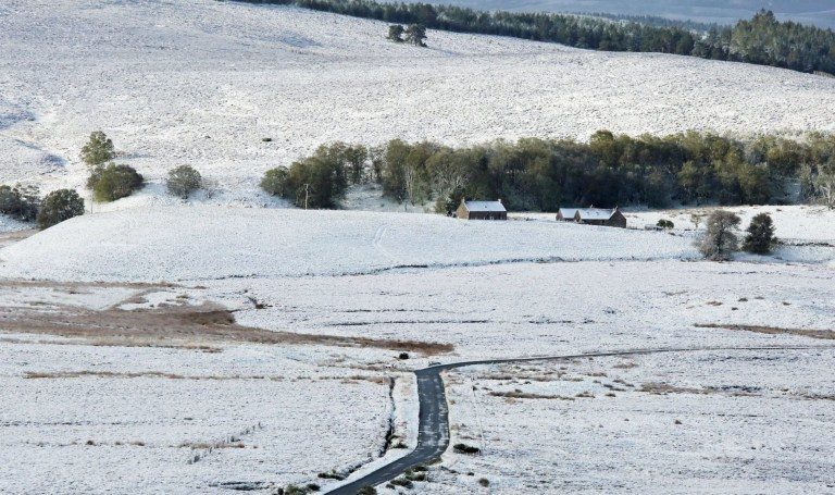 Houses near Nethy Bridge in the Highlands