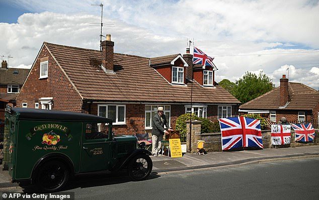 Click to enlarge celebrating VE Day