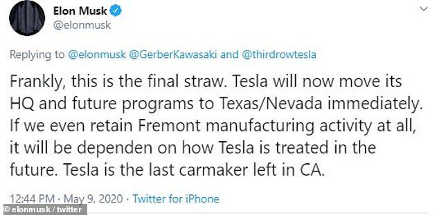 elon musk tweet