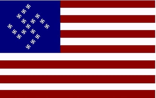 us flag swastika