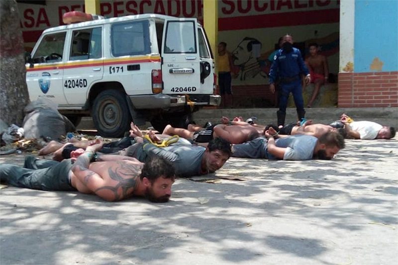 mercenaries capture venezuela beach landing