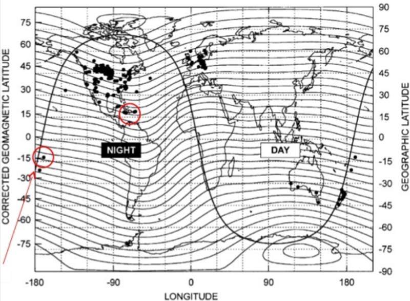 Click to enlarge Aurora sightings in May 1921