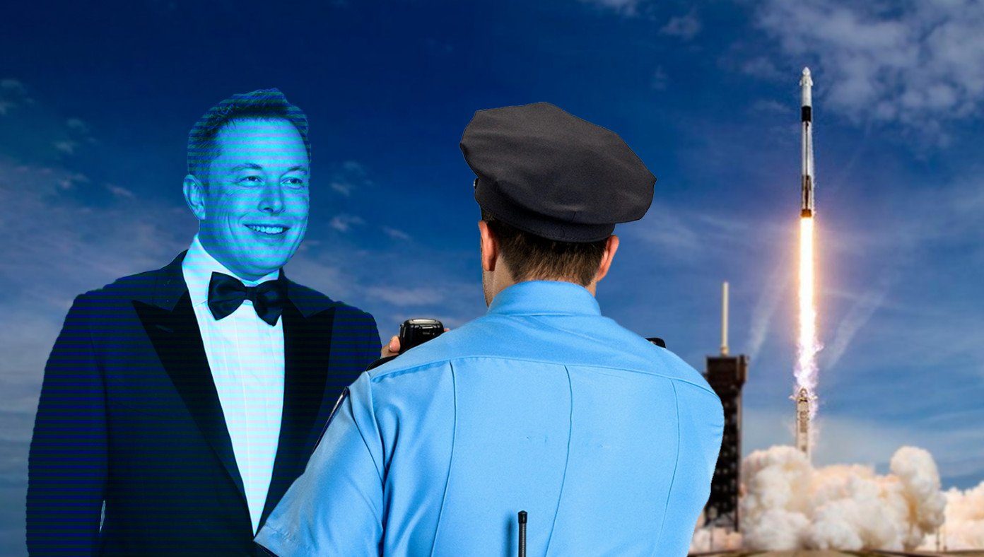 elon musk holograph covid-19 lockdown humor