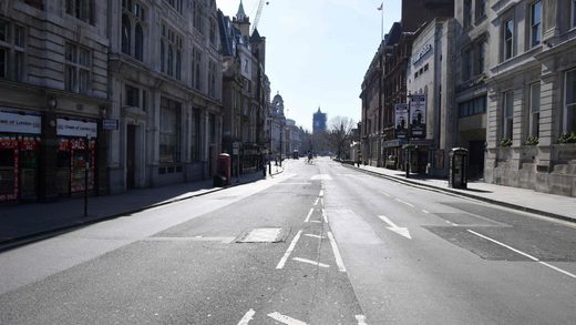 empty london lockdown