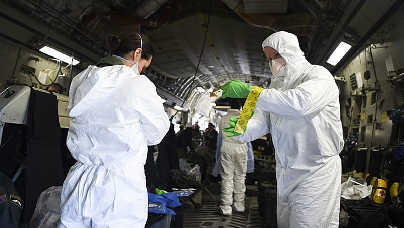 covid-19 coronavirus hazmat suit