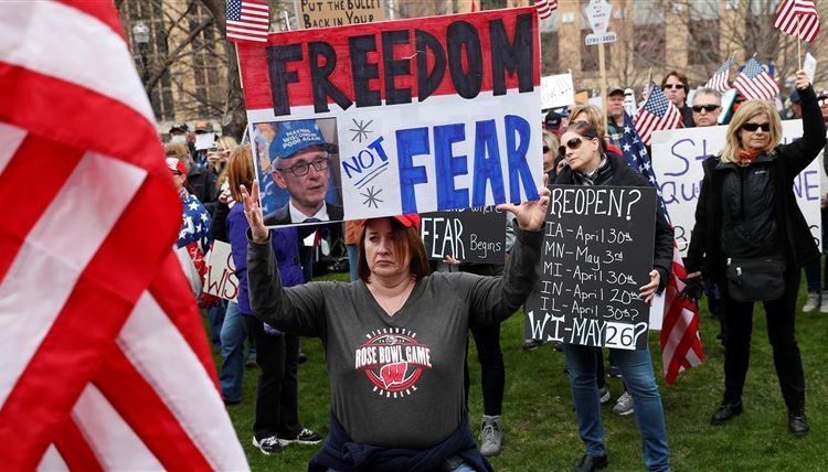 Wisconsin lockdown protest