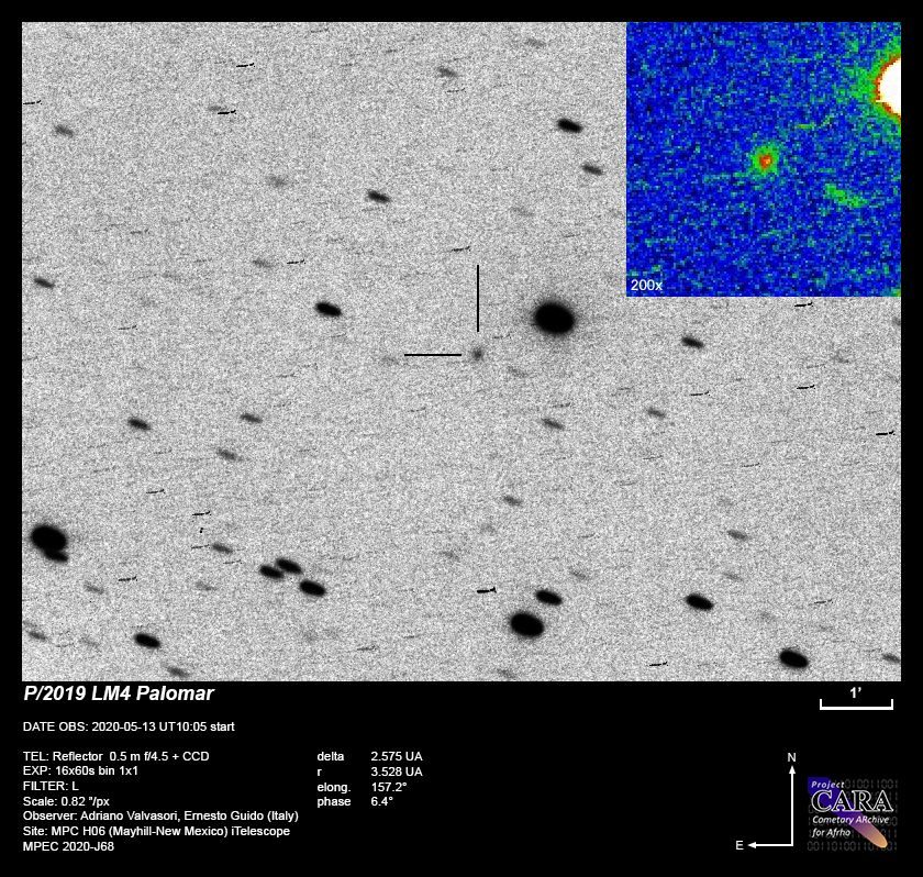 Click to enlarge Comet P/2019 LM4 Palomar