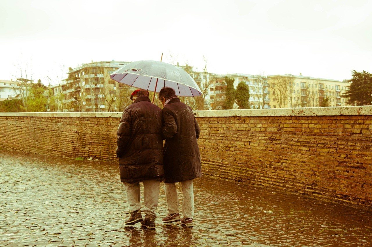 elderly couple