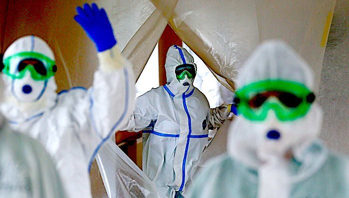 Moscow healthcare workers