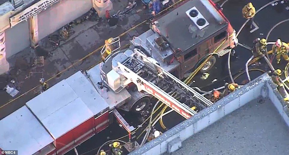 explosion firetruck la vape factory