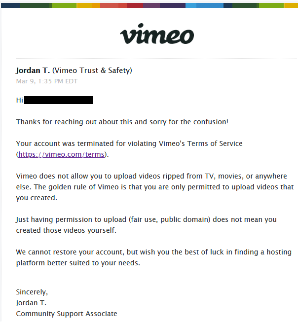 Click to enlarge vimeo ban