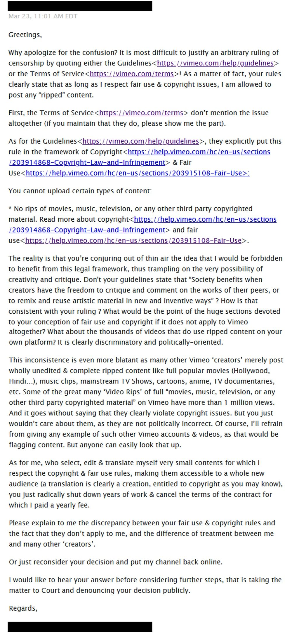 Click to enlarge vimeo ban