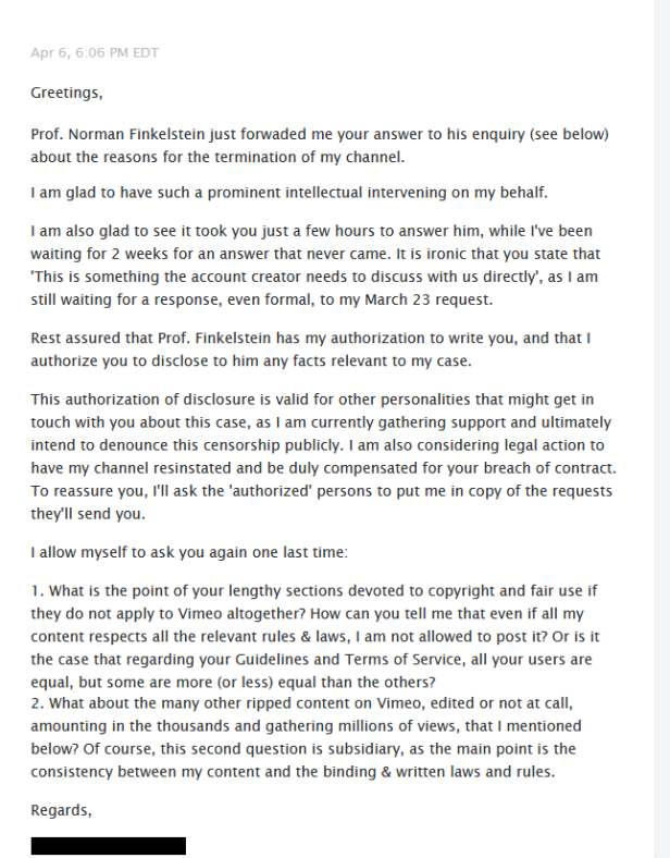 Click to enlarge vimeo ban