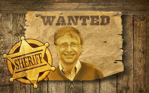 bill gates wanted poster