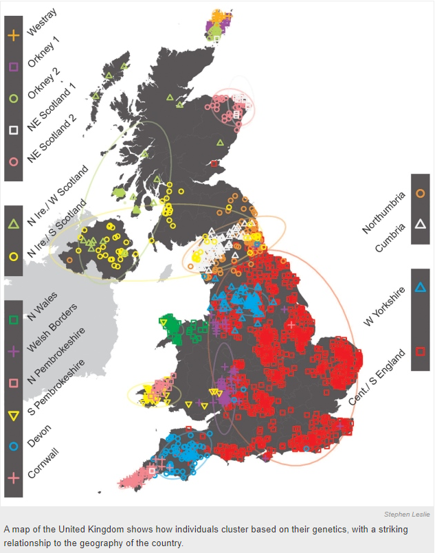 UK genetic map