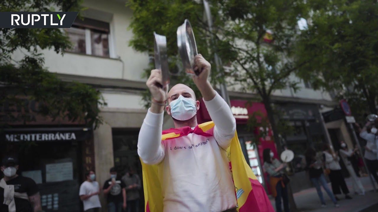 protest lockdown spain