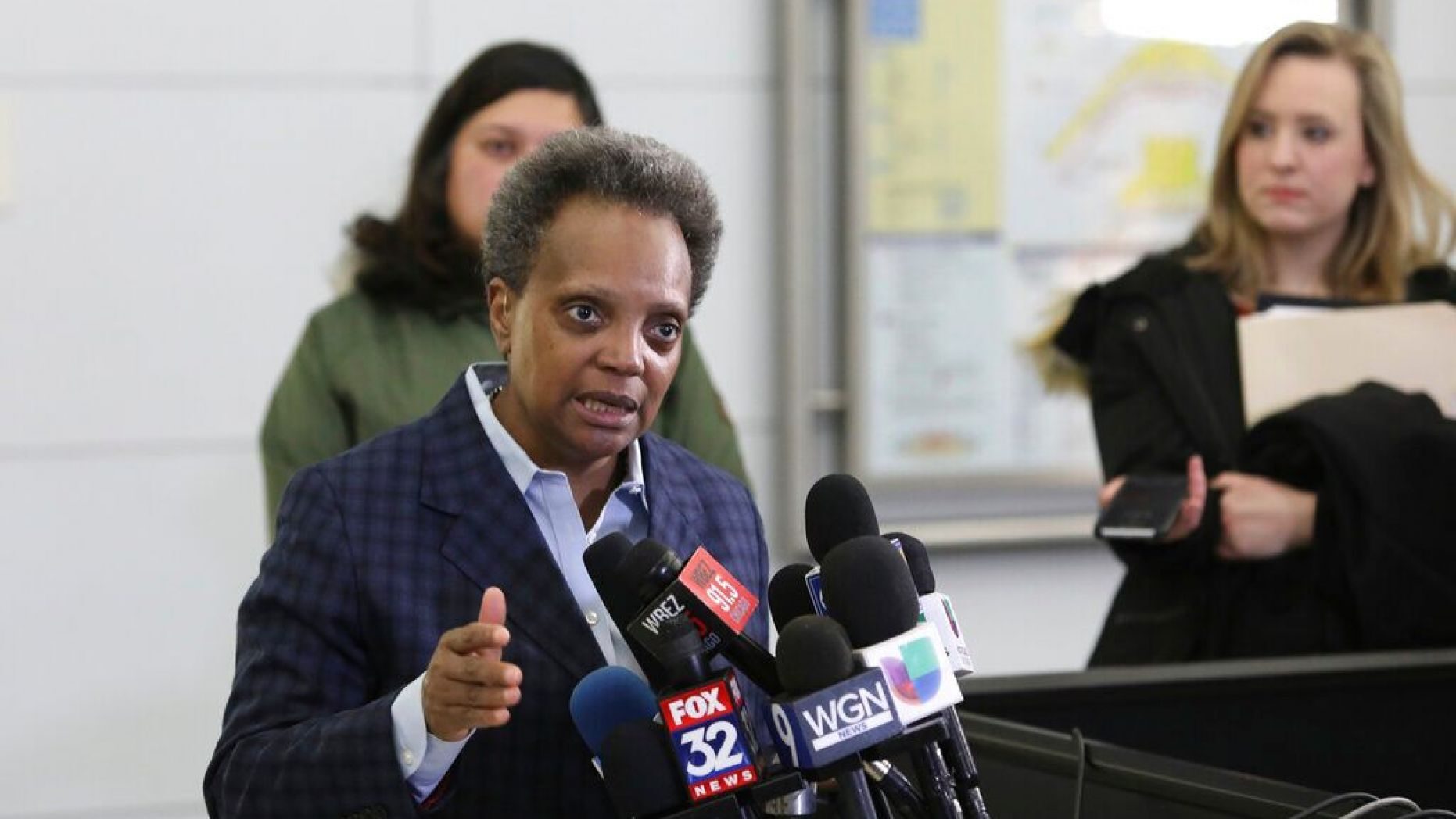 Click to enlarge Chicago Mayor Lori Lightfoot