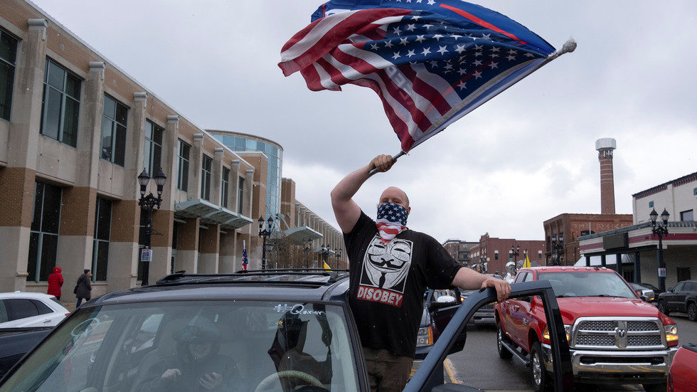 coronavirus protests in Lansing