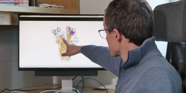 Click to enlarge Coronavirus researcher