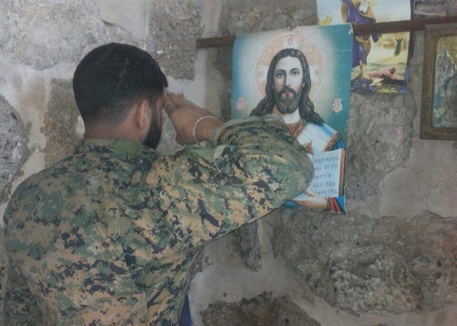 hezbollah soldier salute jesus
