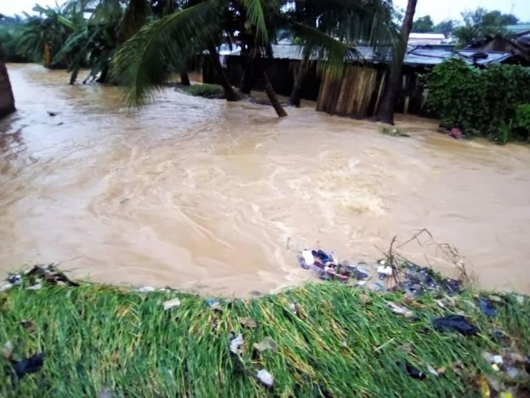 Floods in Duekoue, Cote d’Ivoire, 17 May 2020.