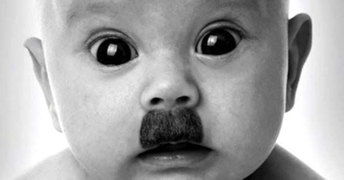 Click to enlarge baby hitler moustache