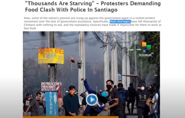 Chile food protests