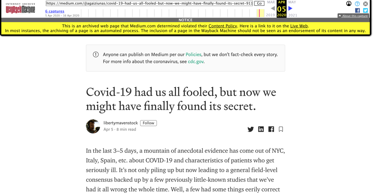 Click to enlarge Wayback Machine
