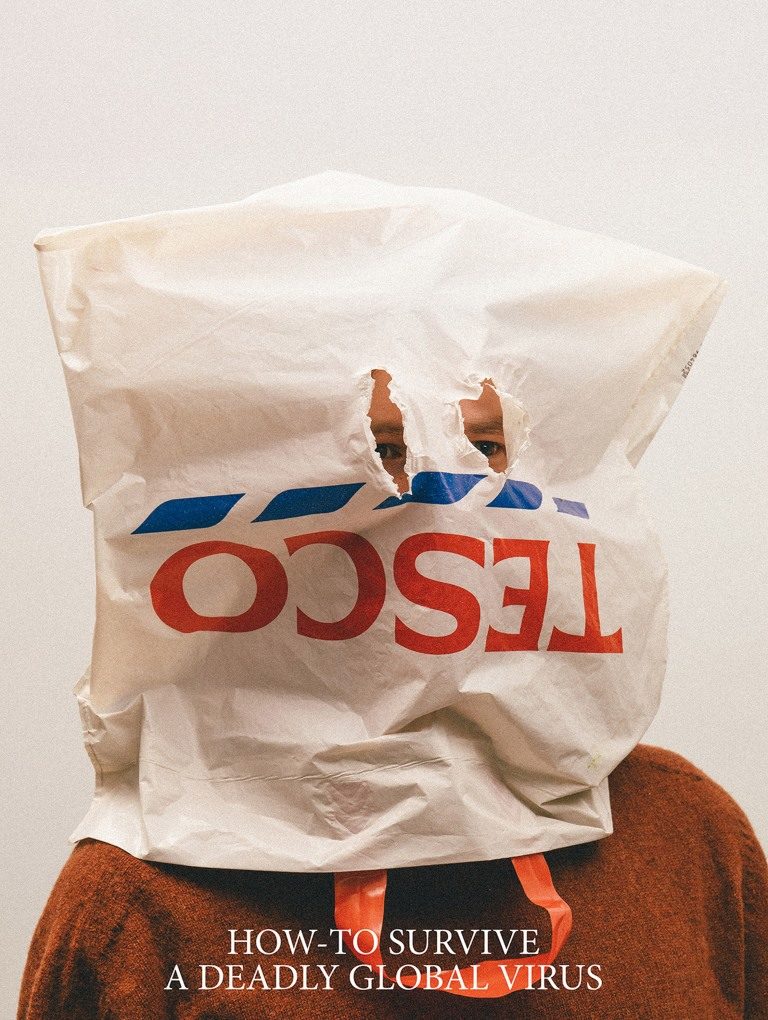 alternative covid mask shopping bag