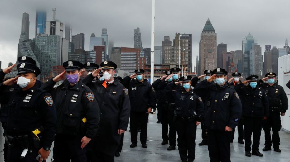 cops face masks