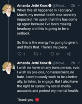 Amanda Jetté Knox Twitter