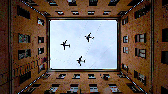 Planes in sky