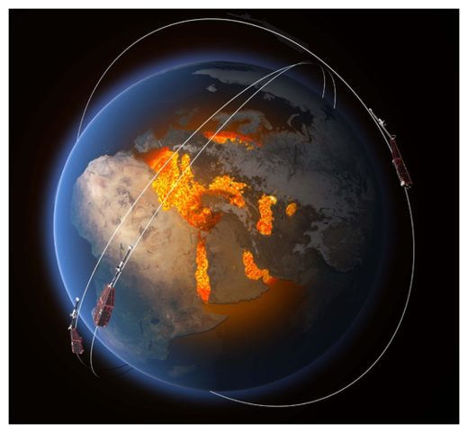 Click to enlarge Swarm constellation
