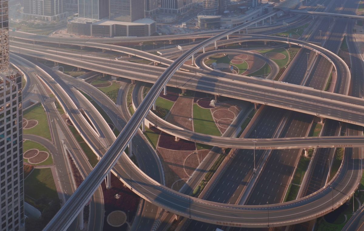 empty highways city lockdown