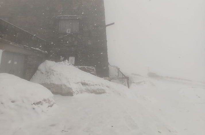 Snow late in spring