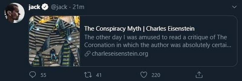 Jack Dorsey, conspiracy